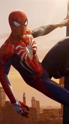 spider-man at sunset live wallpaper