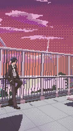 persona 3 rooftop sunset live wallpaper