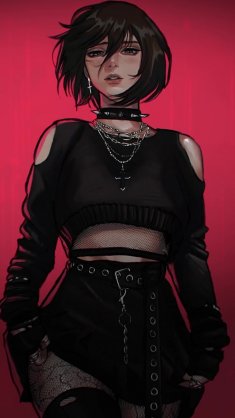 goth mikasa live wallpaper