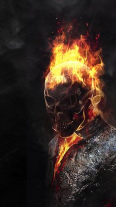 ghost rider burning soul live wallpaper