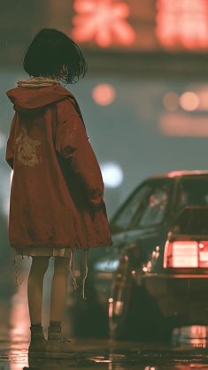 rainy night drive live wallpaper