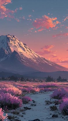 twilight at mount fuji live wallpaper