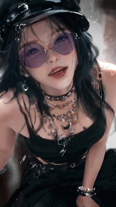 midnight guitar girl live wallpaper