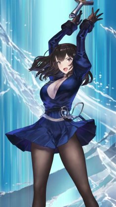 blue witch scheherazade - brown dust 2 live wallpaper