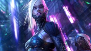 Cyberpunk Girl live wallpaper