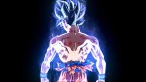 Goku Black Floating With Blue Aura Around live wallpaper
