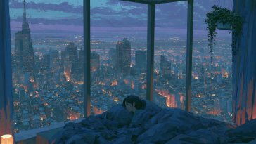 sleepy rainy evening live wallpaper