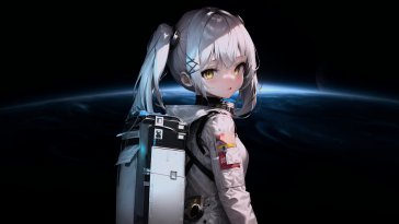 astronaut anime girl live wallpaper