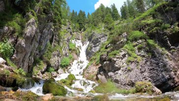 alpine waterfall live wallpaper