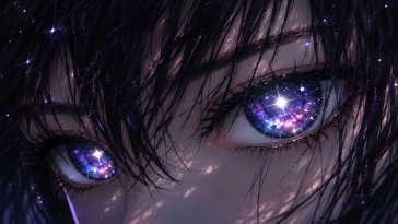 galaxy eyes live wallpaper