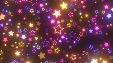 colorful neon stars live wallpaper