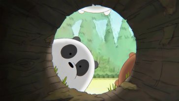 we bare bears - lost in the wood live wallpaper