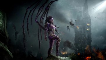queen of blades sarah kerrigan (starcraft 2) live wallpaper