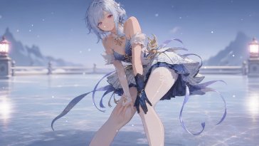 odette - the ice swan live wallpaper