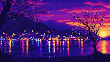 pixel twilight live wallpaper
