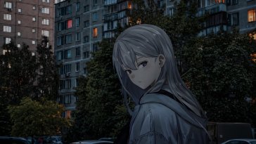 girl's troubled gaze live wallpaper