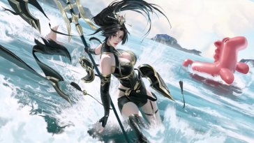 lu lingqi (legends of the three kingdoms) live wallpaper