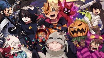 naruto's halloween party live wallpaper