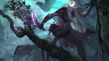 night elf moon huntress live wallpaper