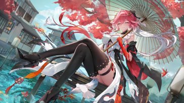 changli crimson autumn live wallpaper