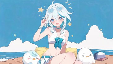 furina's summer bliss live wallpaper