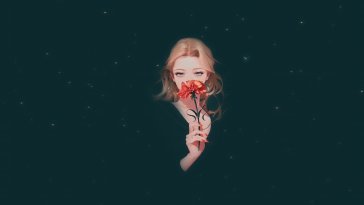 a flower in the dark live wallpaper