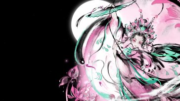 moonlit ink dance live wallpaper