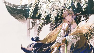 shu beneath the blossoms live wallpaper