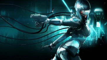 motoko kusanagi - ghost in the shell live wallpaper
