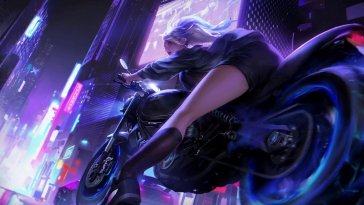 k/da akali motorbike live wallpaper