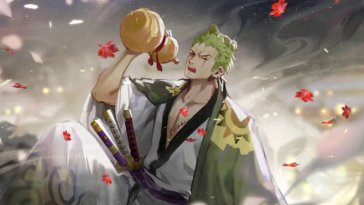 roronoa zoro in autumn live wallpaper