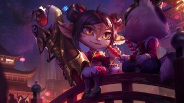 tristana and teemo (lol) live wallpaper