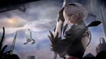 2b's enigmatic presence live wallpaper