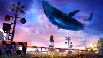 whale in the sky live wallpaper