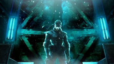 the cyber wolf solid snake live wallpaper