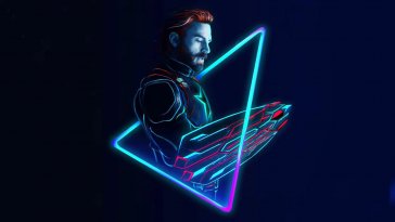 captain america: neon defender live wallpaper