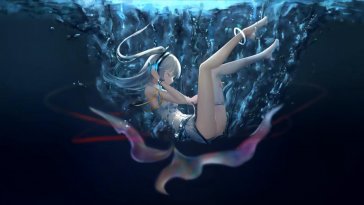 miku's aqua melody live wallpaper