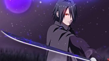 sasuke holding lightning blade live wallpaper