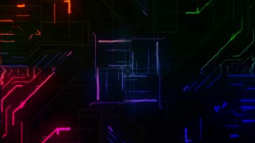 colorful circuit electric live wallpaper