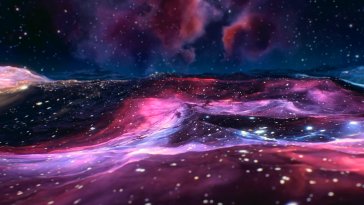 liquid space nebula live wallpaper