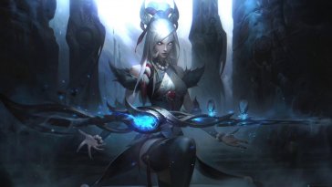 snow moon caitlyn from lol live wallpaper
