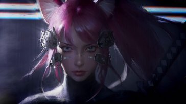 Cyberpunk Anime Girl Animated by Anime Diary - Free download on ToneDen