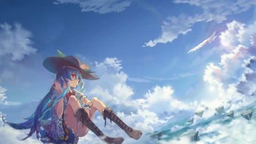 tenshi's journey in touhou animated wallpaper