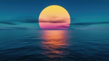 sunset at the ocean live wallpaper