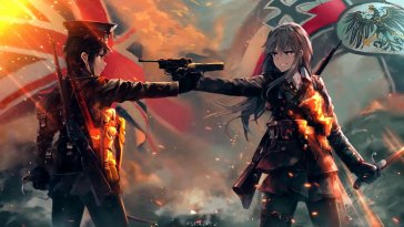 anime girls (battlefield 1) live wallpaper
