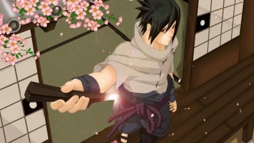 sasuke with sword of kusanagi live wallpaper