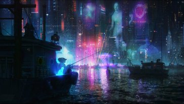 night harbor (cyberpunk 2077) live wallpaper