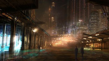 shadow rain city (cyberpunk 2077) live wallpaper