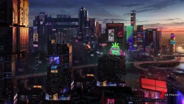 Steam Workshop::Cyberpunk 2077 - Downtown View Live Wallpaper 4K 60fps