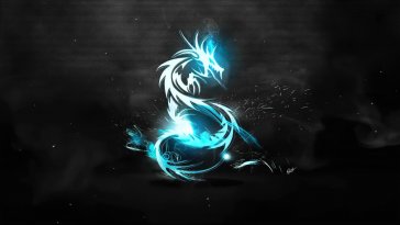 blue dragon logo live wallpaper